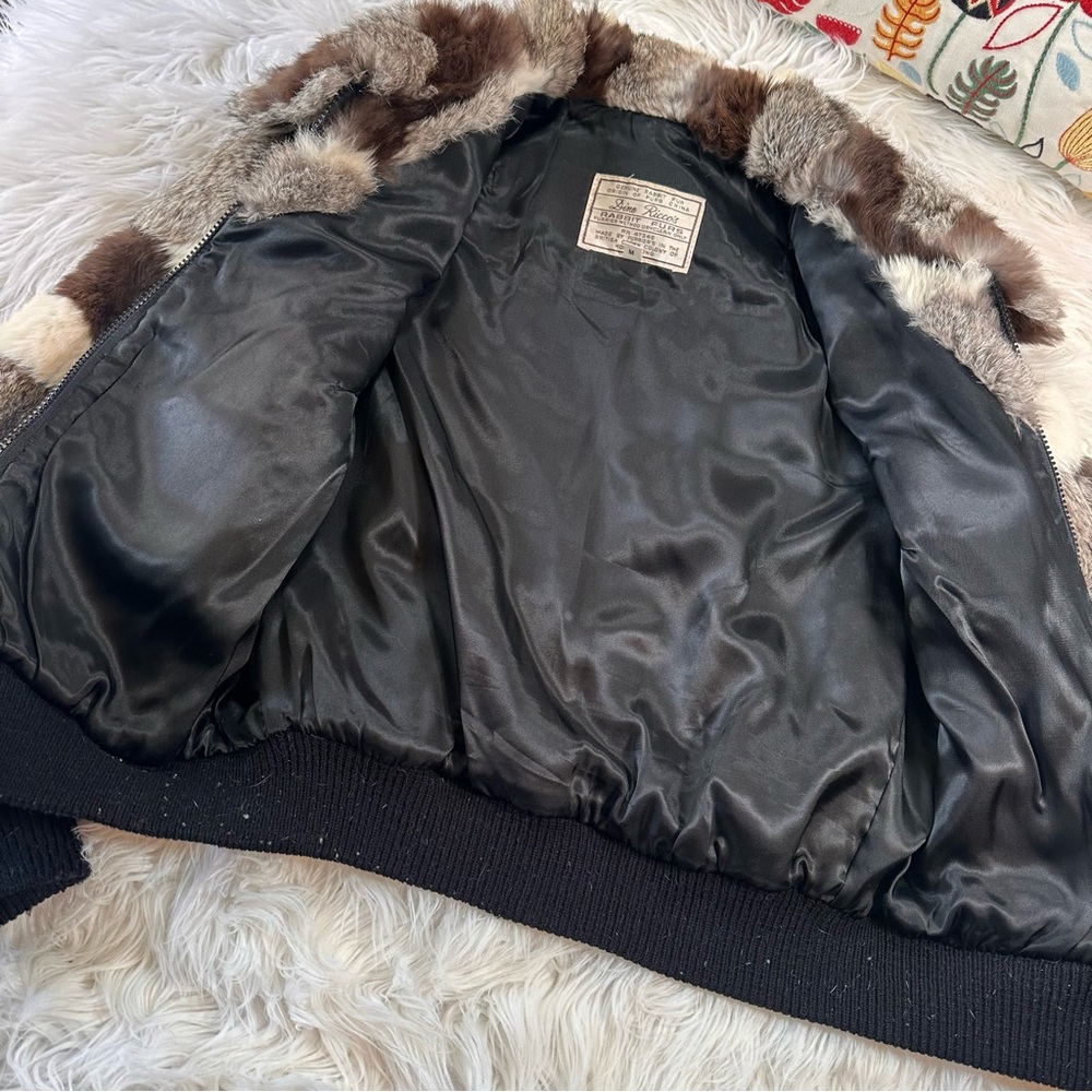 Dino Rico • Vintage Patchwork Rabbit Fur Coat - Picture 4 of 16